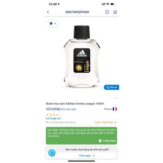 Nước Hoa Nam Adidas 100ml
