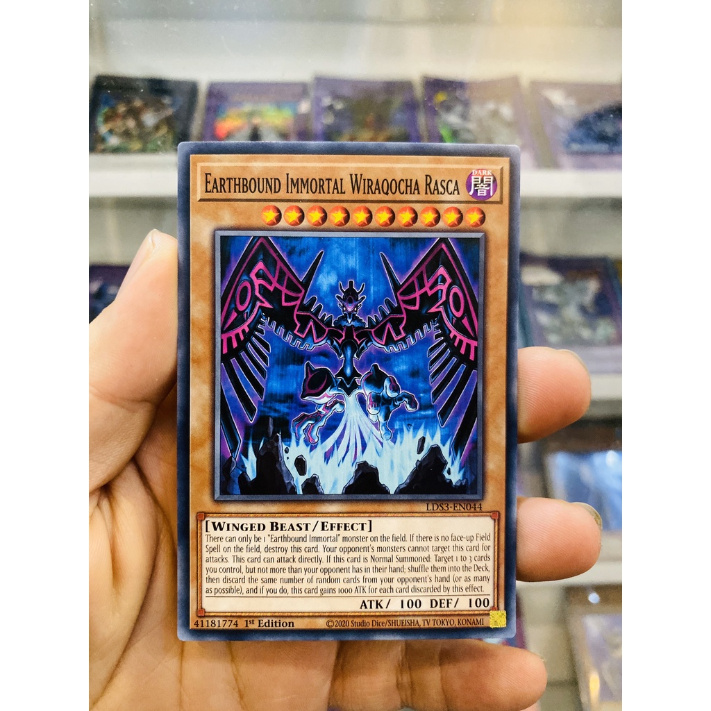 Thẻ Bài YugiOh! Mã LDS3-EN044 - Earthbound Immortal Wiraqocha Rasca - Claivesolish - Common - 1st Edition