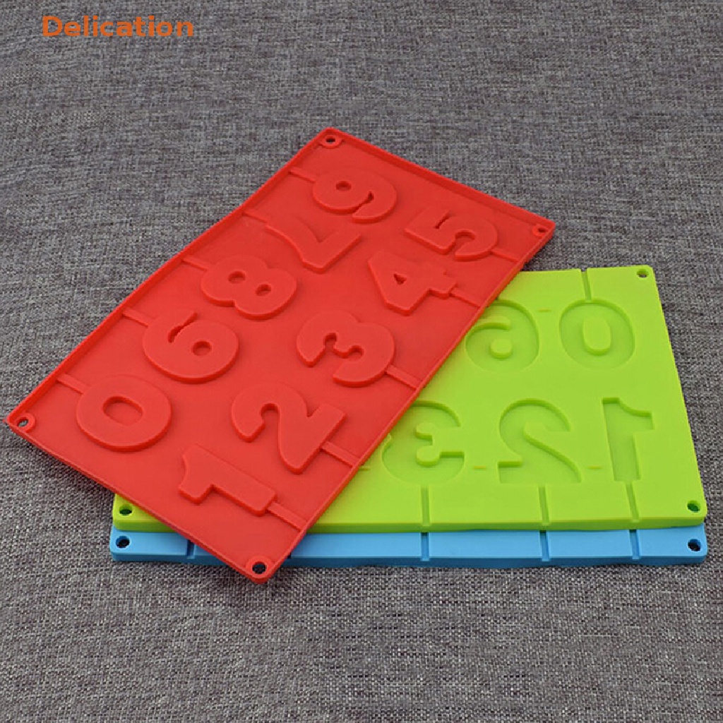 Khuôn Silicone Làm Bánh Kẹo Hình Số 0-9 3D
