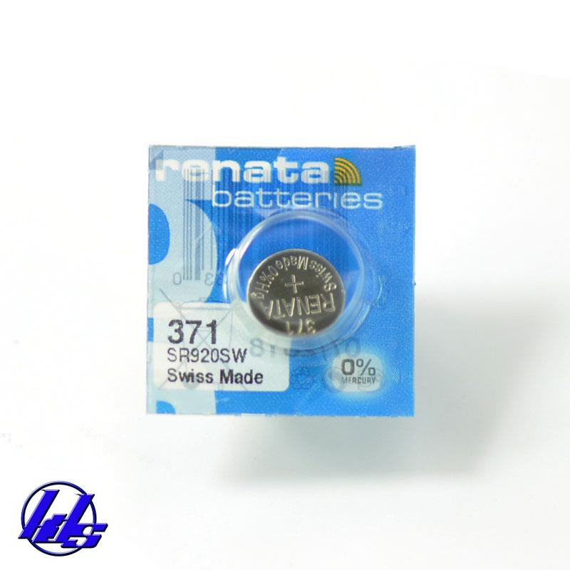 Pin đồng hồ Renata 371/SR920SW silver oxide 1.55V chính hãng Renata Thụy Sĩ - Vỉ 1 viên