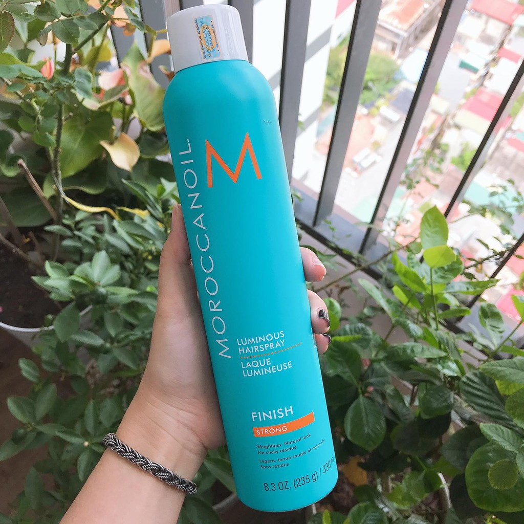 Chính hãng  Gôm giữ nếp linh hoạt Moroccanoil Luminous Extra Strong Hairspray 330ml ( New 2021 )