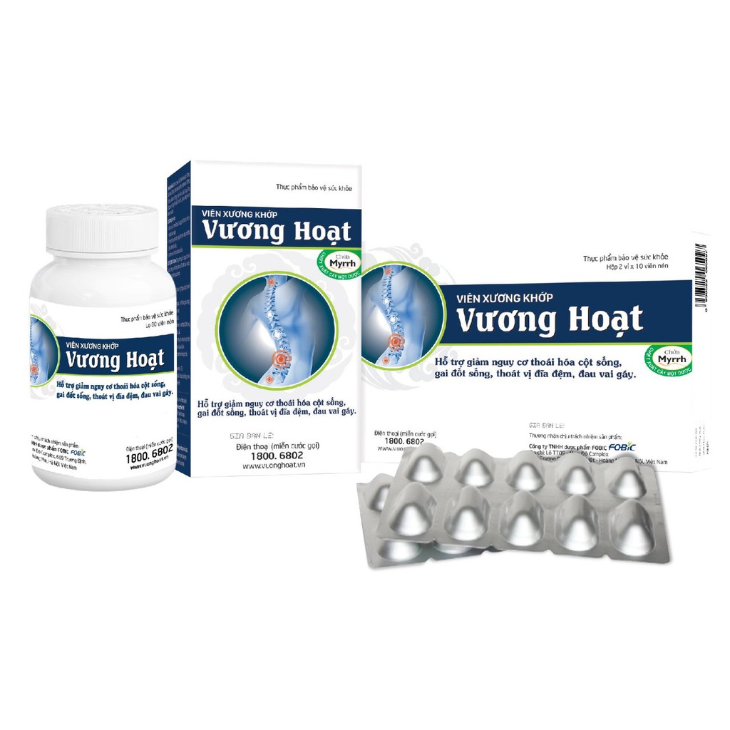 Viên xương khớp Vương Hoạt - hỗ trợ giảm thoái hóa cột sống, gai cột sống, thoát vị đĩa đệm - cvspharmacy