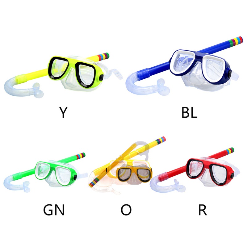 QQ Bộ Dụng Cụ Lặn Gồm Kính + Ống Thở + Ống Thở Khô Cho Trẻ Em
