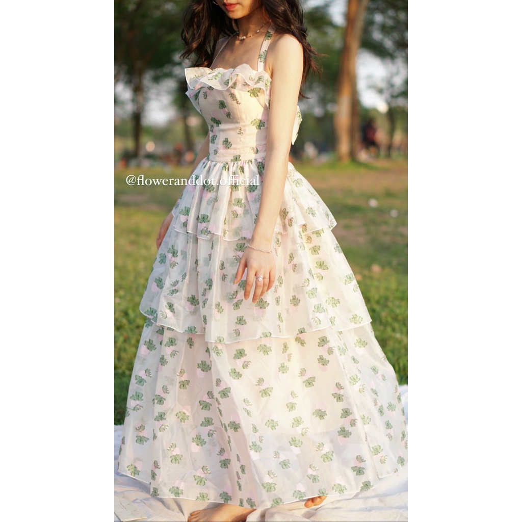 Alice Dress 3 tầng và 2 tầng - Đầm công chúa nhiều tầng dáng xòe, váy dự tiệc Flower & Dot