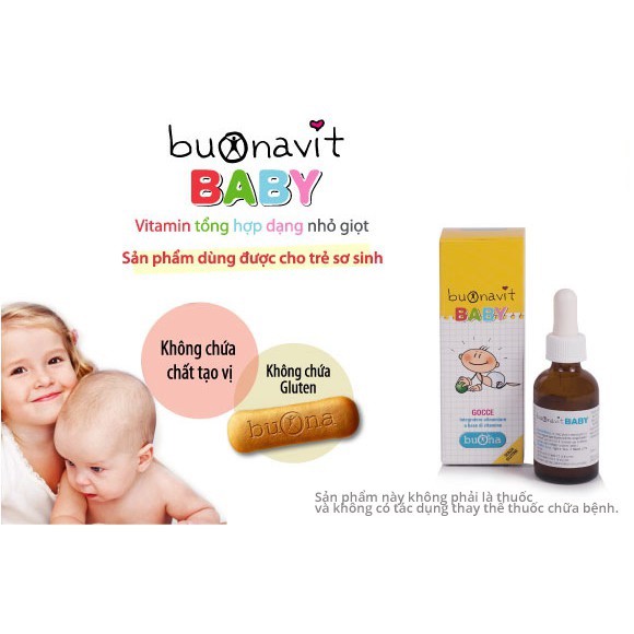 [Kèm Quà Tặng] Buonavit Baby - Bổ sung vitamin, hỗ trợ quá trình chuyển hóa, tăng hấp thu, giảm biếng ăn, tăng đề kháng.