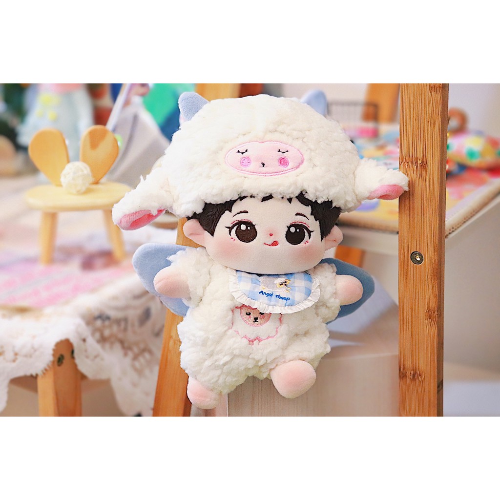 Outfit doll Cừu Thiên Thần cho bé 20cm 15cm
