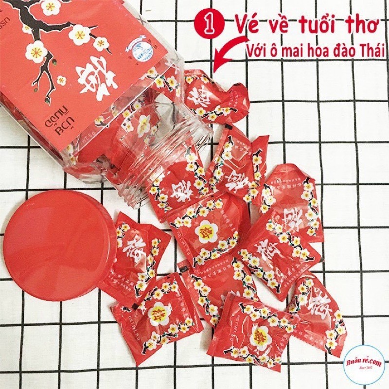 Xí muội ô mai tuổi thơ hoa đào Thái