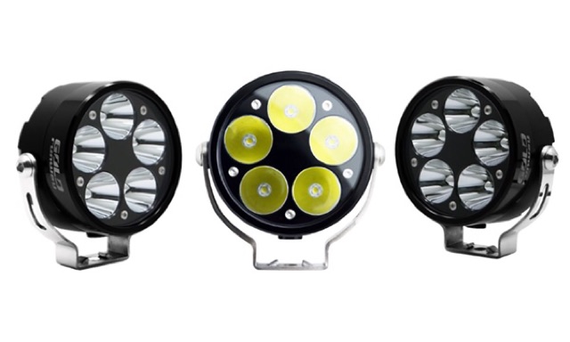 Combo đèn trợ sáng GOLD RUNWAY chính hãng GR50X. Sáng gần bằng Led clear water light.BMW R1200GS/1250GS