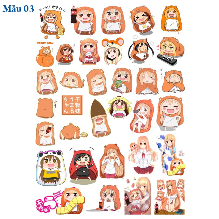 Sticker/ Hình dán anime Himouto Umaru Chan