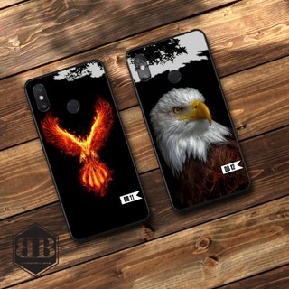 ỐP lưng kính cường lực Xiaomi Mi Max 3 đại bàng