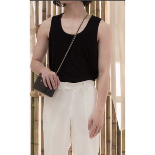 Áo ba lỗ Black Tank Top