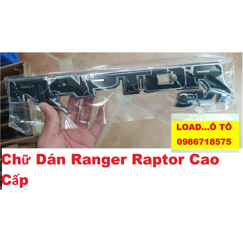 Chữ Ranger Raptor Cao Cấp Inox Sơn