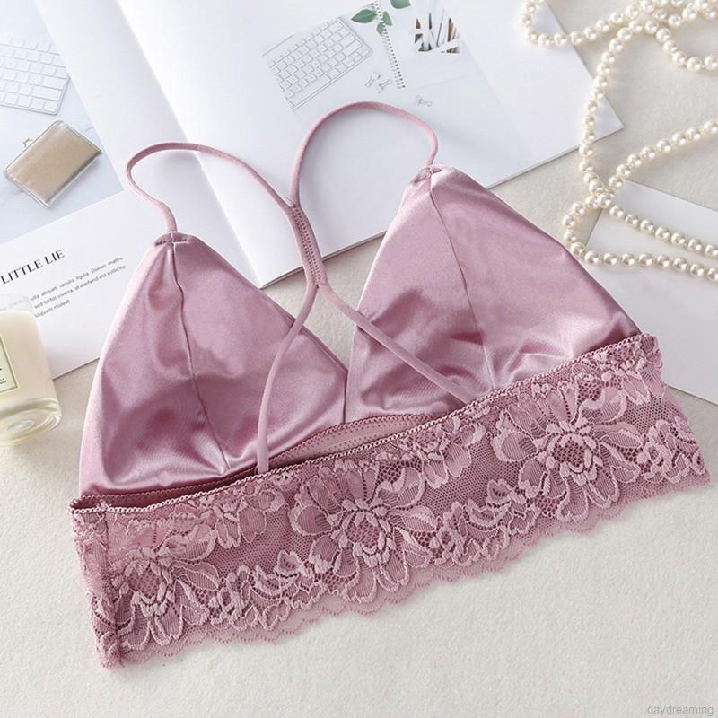 Women Beauty Back Lace Tube Top Camisole Padded Bra