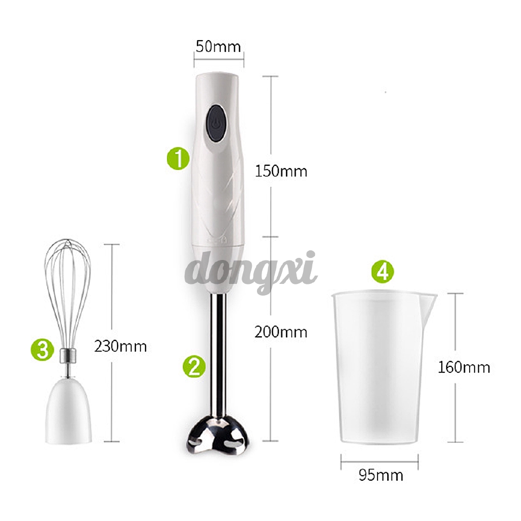 3 in 1 Electric Hand Blender Stick Mixer Grinder Egg Beater Fruit Juicer Food