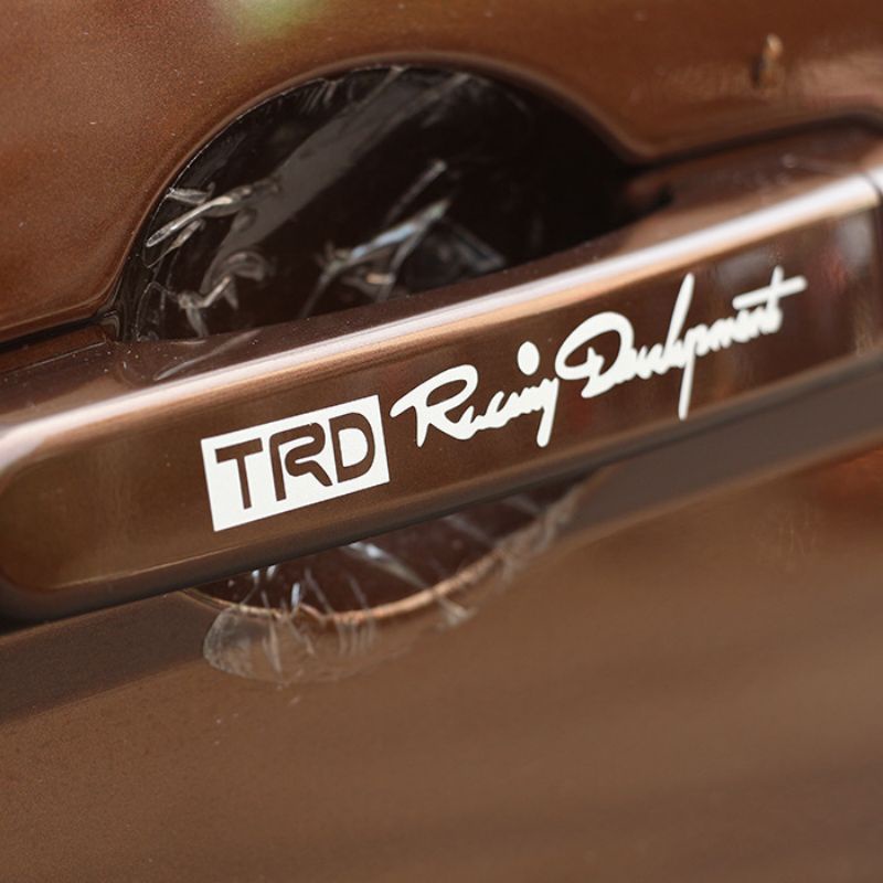 Bộ 4 tem dán tay nắm cửa xe ô tô TRD Racing development