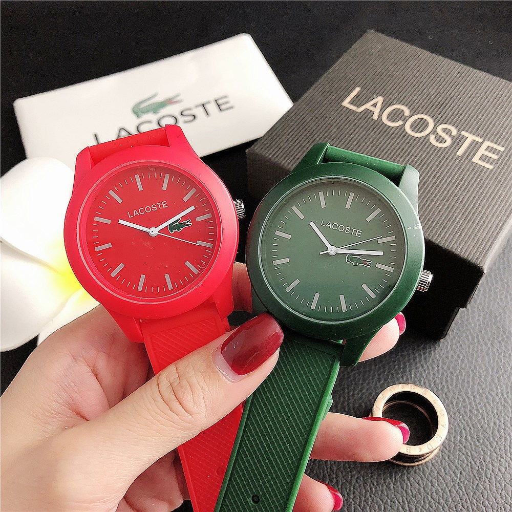 Đồng Hồ Thể Thao Lacoste Đơn Giản Màu Kẹo Thạch Anh Thích Hợp Làm Quà Tặng Sinh Nhật Cho Học Sinh / Người Lớn Và Trẻ Em