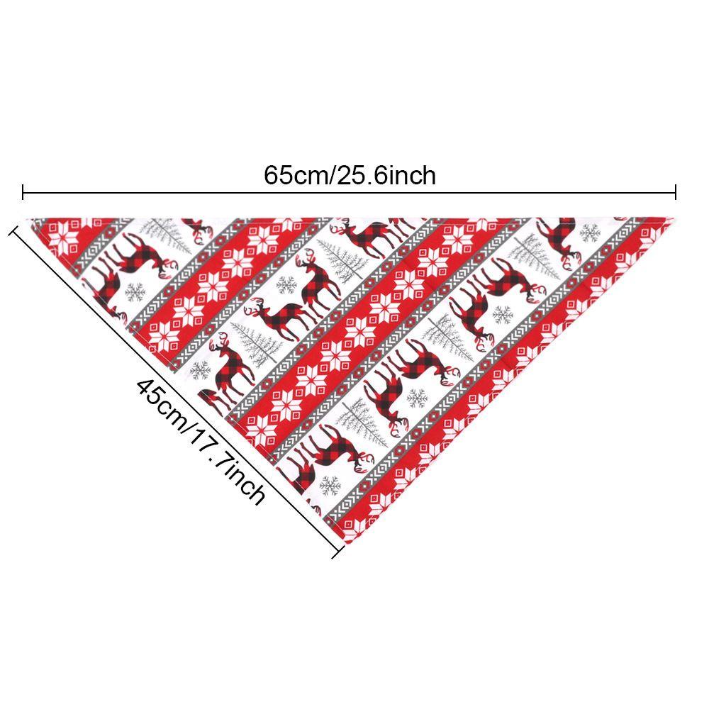 Khăn Choàng Cổ Tam Giác In Họa Tiết Ông Già Noel Cho Thú Cưng