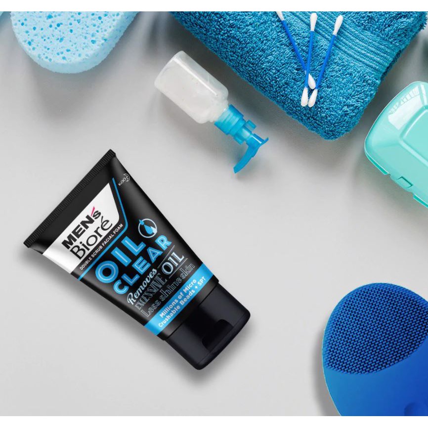 Sữa Rửa Mặt Chứa Hạt Tác Động Kép Men's Bioré Double Scrub Facial Foam 100g