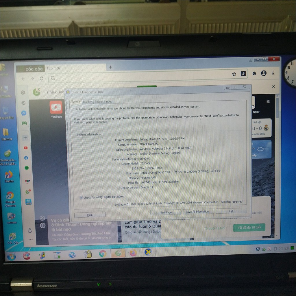 Laptop Lenovo ThinkPad T410 | BigBuy360 - bigbuy360.vn