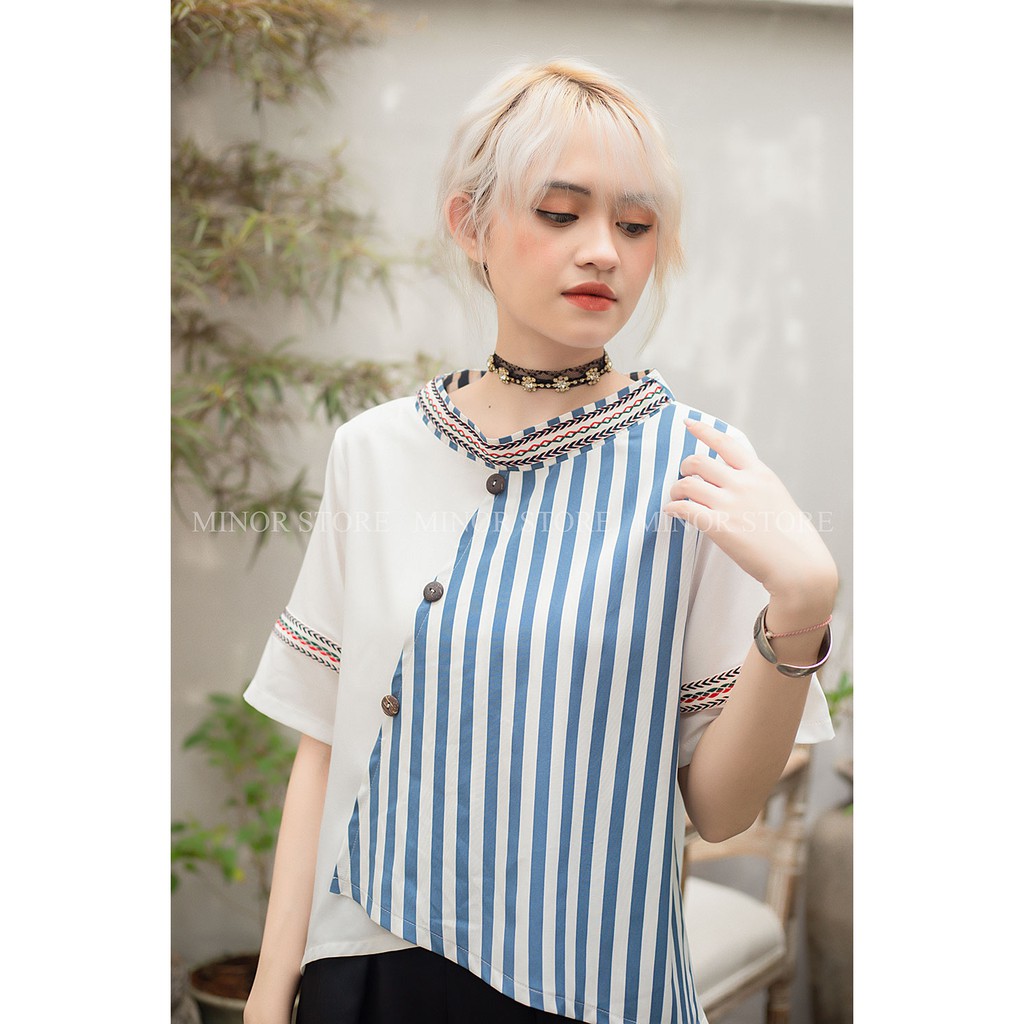 ÁO SƠ MI KIỂU PHỐI REN [MINOR IRENE] | BigBuy360 - bigbuy360.vn