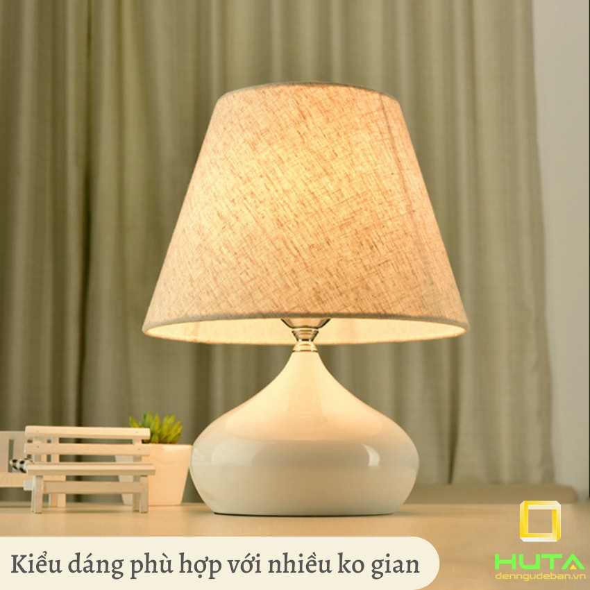 Đèn Ngủ Để Bàn Điều Chỉnh Độ Sáng Thân Thép, Ánh Sáng Led Vàng, Dùng Decor Phòng Ngủ, Đặt Đầu Giường, Mã T4