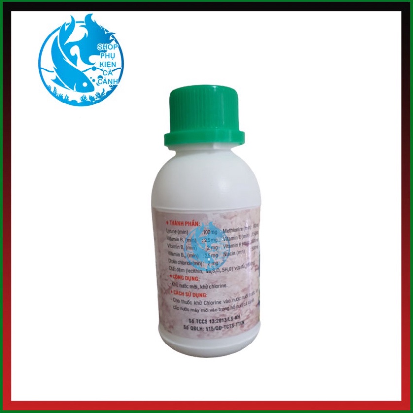 Long Clean Loại Bỏ Clo, Bổ Xung Vitamin Và Khoáng Chất cho bể cá Lọ 100ml bảo vệ cá không bị sốc nước HAKA AQUARIUM