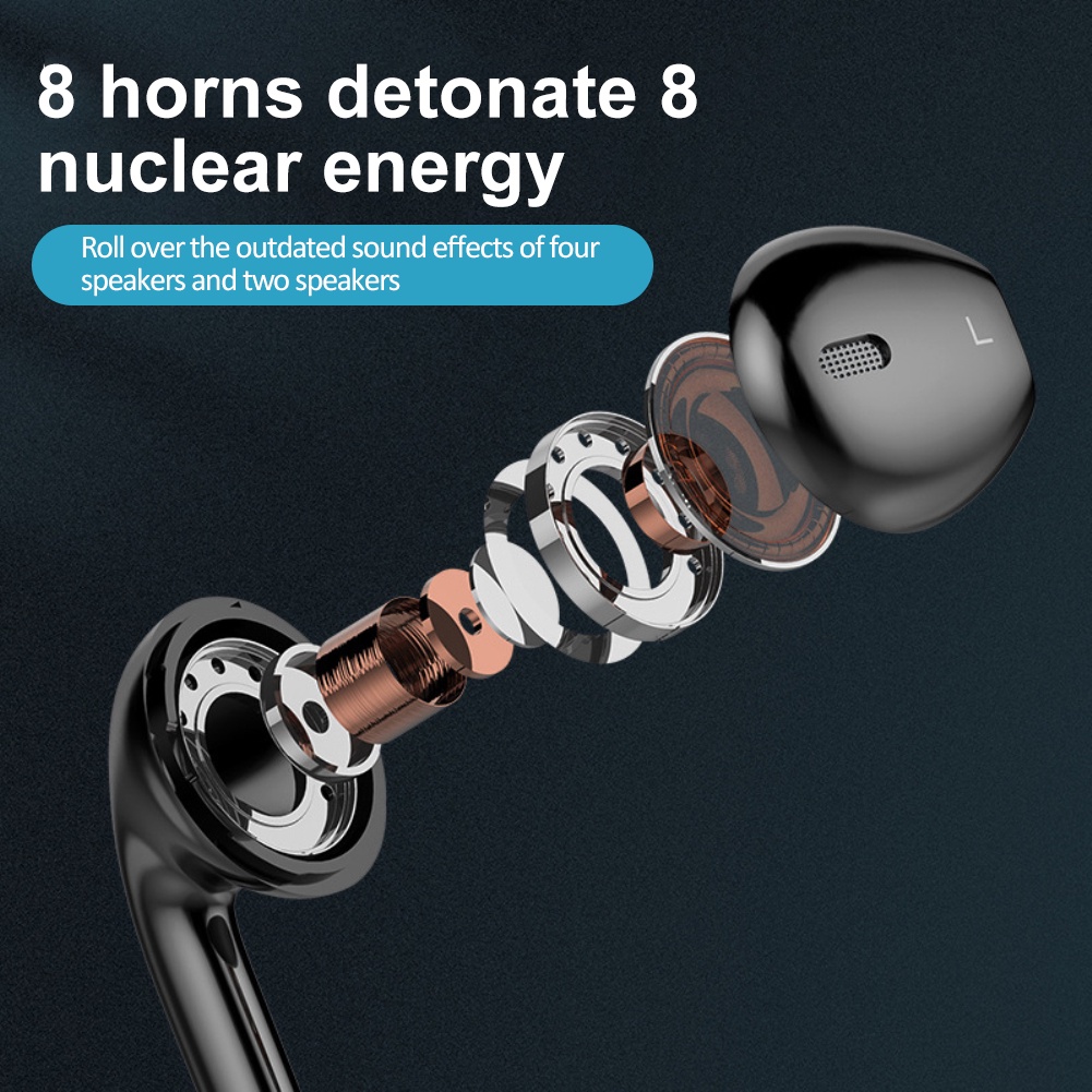 Tai Nghe Bluetooth 5.0 GB02 Chống Thấm Nước Có Dây Đeo Cổ Tích Hợp Nam Châm Tiện Dụng -Thể thao chạy ngoài trời không thấm mồ auum1