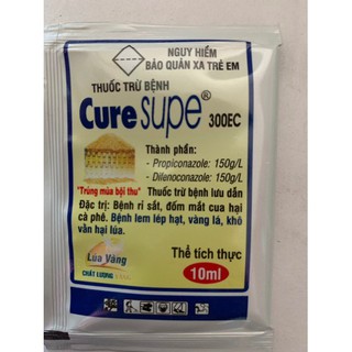 Thuốc trừ bệnh thán thư trên ớt CURE SUPER 300EC - Hộp 10 gói - cure super hộp
