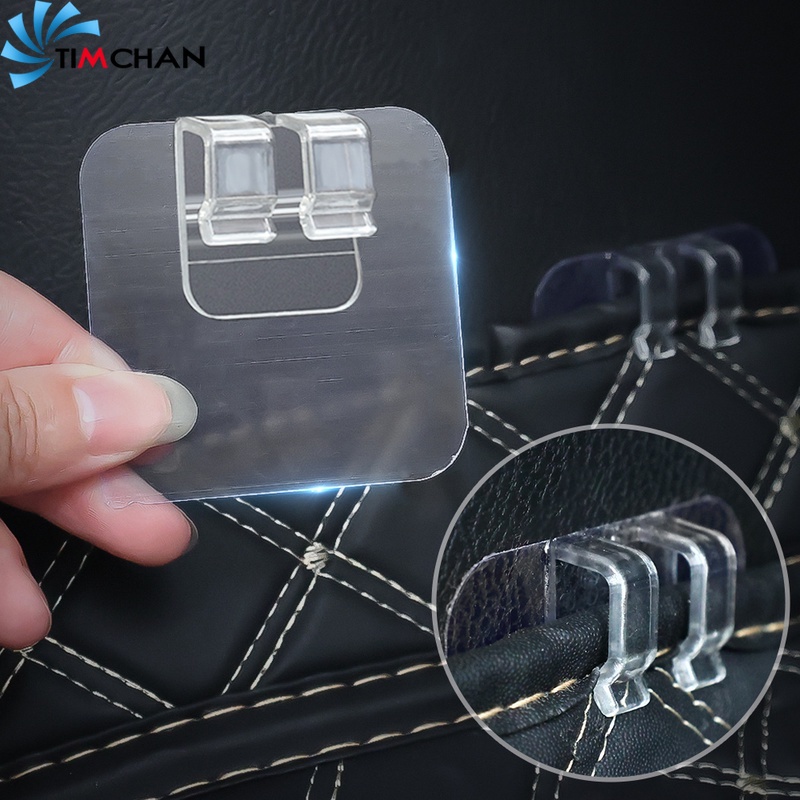 1 Miếng Dán Cố Định Thảm Lót Sàn Xe Hơi Hai Mặt Bằng Nhựa Trong Suốt