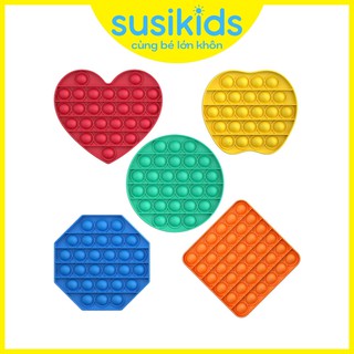 Pop it fidget toy mini giá rẻ 2021 đồ chơi bóp bong bóng dẻo giảm căng thẳng cho người lớn và trẻ em SUSIKIDS