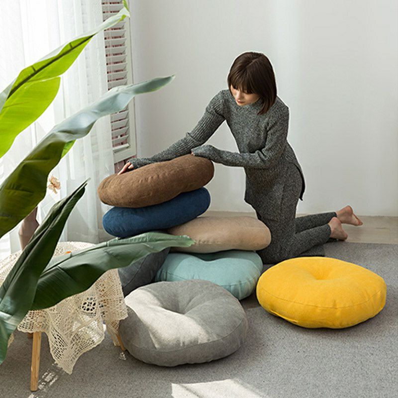 Đệm Ngồi Bệt bàn trang điểm, nệm ngồi bệt vải sofa Nhật 40cm x 40cm thương hiệu IGA- GC13
