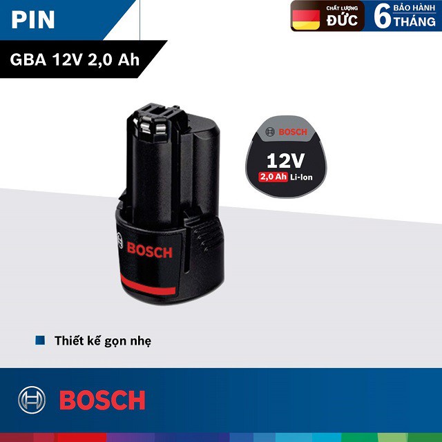 Pin Bosch 12V-2.0Ah 1600A00F6X