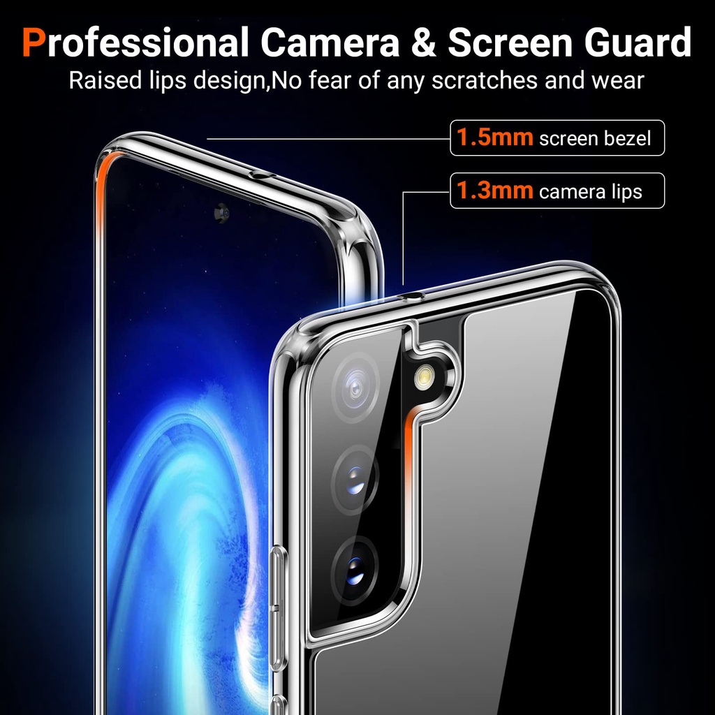 Ốp lưng silicon dẻo trong suốt cho Samsung Galaxy S22 / S22 Plus / S22 Ultra mỏng 0.6mm hiệu UltraThin - hàng chính hãng