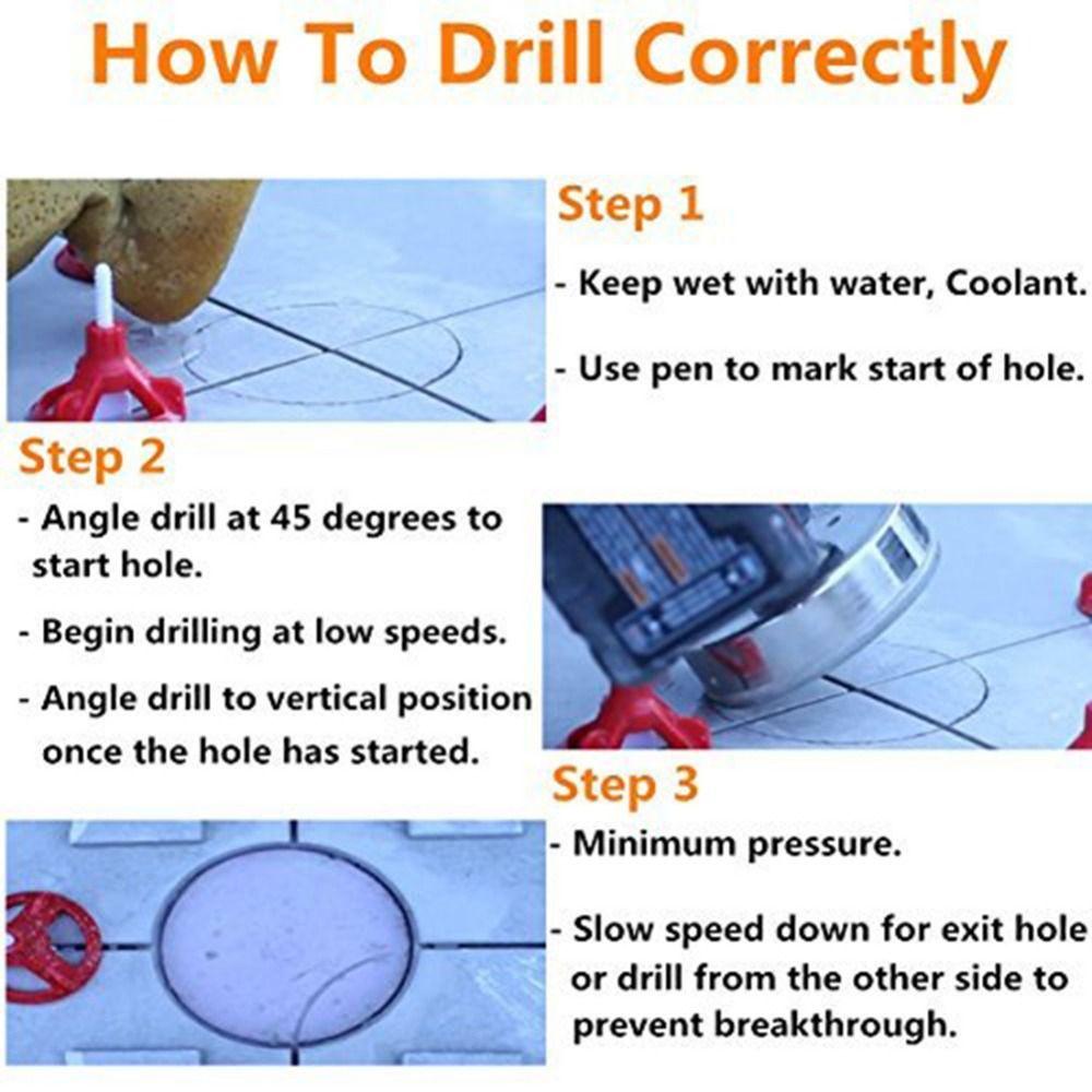 LANFY Mũi Khoan Lỗ Cho Vật Liệu Kính Đá Cẩm Thạch