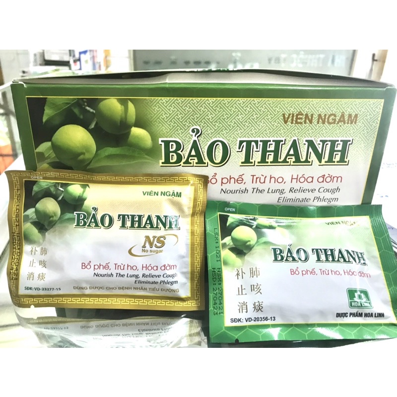 Kẹo Ngậm Ho, Bổ Phế BẢO THANH Hộp 100 viên