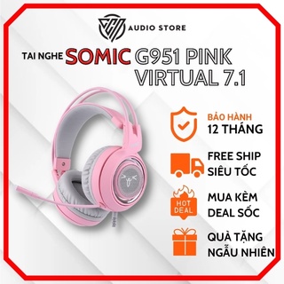 Tai nghe SOMIC G951 PINK Virtual 7.1 chính hãng - Mới 100%, Bảo hành 12 tháng