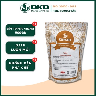 Bột topping cream BKB 500gr dùng làm lớp kem phía trên đồ uống đá xay, sinh tố tiện lợi
