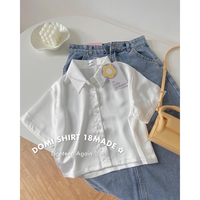 Chân váy jeans basic nhạt có xẻ