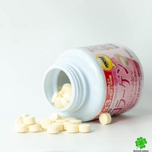 Viên nhai vitamin tổng hợp Orihiro vị dâu lọ 180 viên