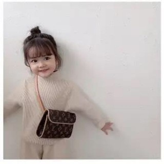 Áo len cổ 3 phân bé gái siêu đẹp NA9