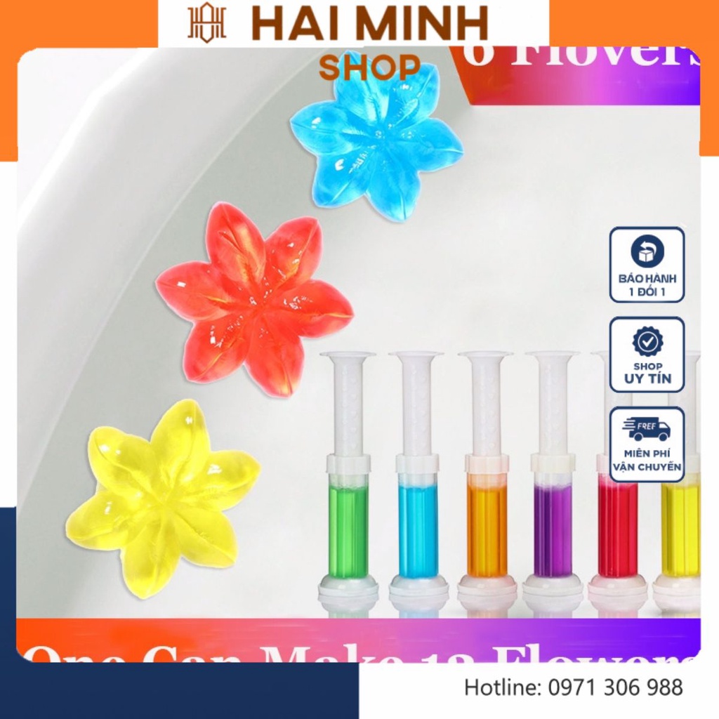 Gel làm sạch khử mùi cho bồn cầu nhà vệ sinh hình bông hoa với mùi hương tươi mát dễ chịu