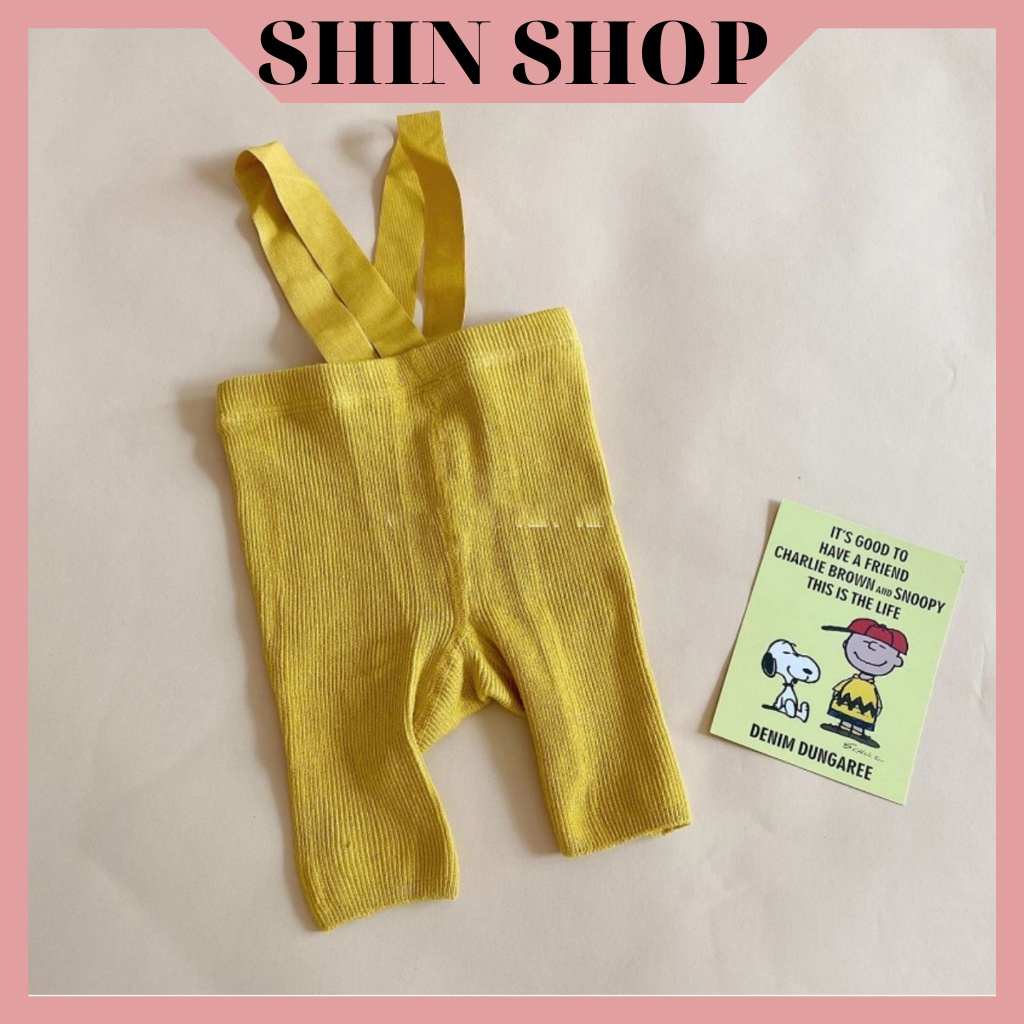 Quần tất yếm đùi SHIN SHOP chất len phiên bản xuân thu phong cách hàn quốc cho bé - QA44