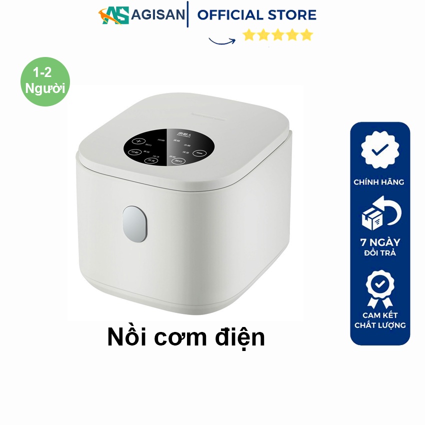 Nồi cơm điện mini AGISAN dung tích 1.2 lít công suất 400W dùng cho 1-2 người