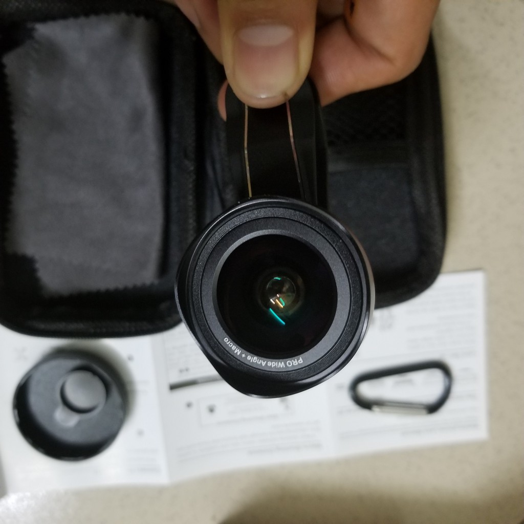 Lens điện thoại góc rộng 0.6X KAIESS - Kèm lens Phóng to cận cảnh X10 [Không Bị Khoảng Đen] lens camera