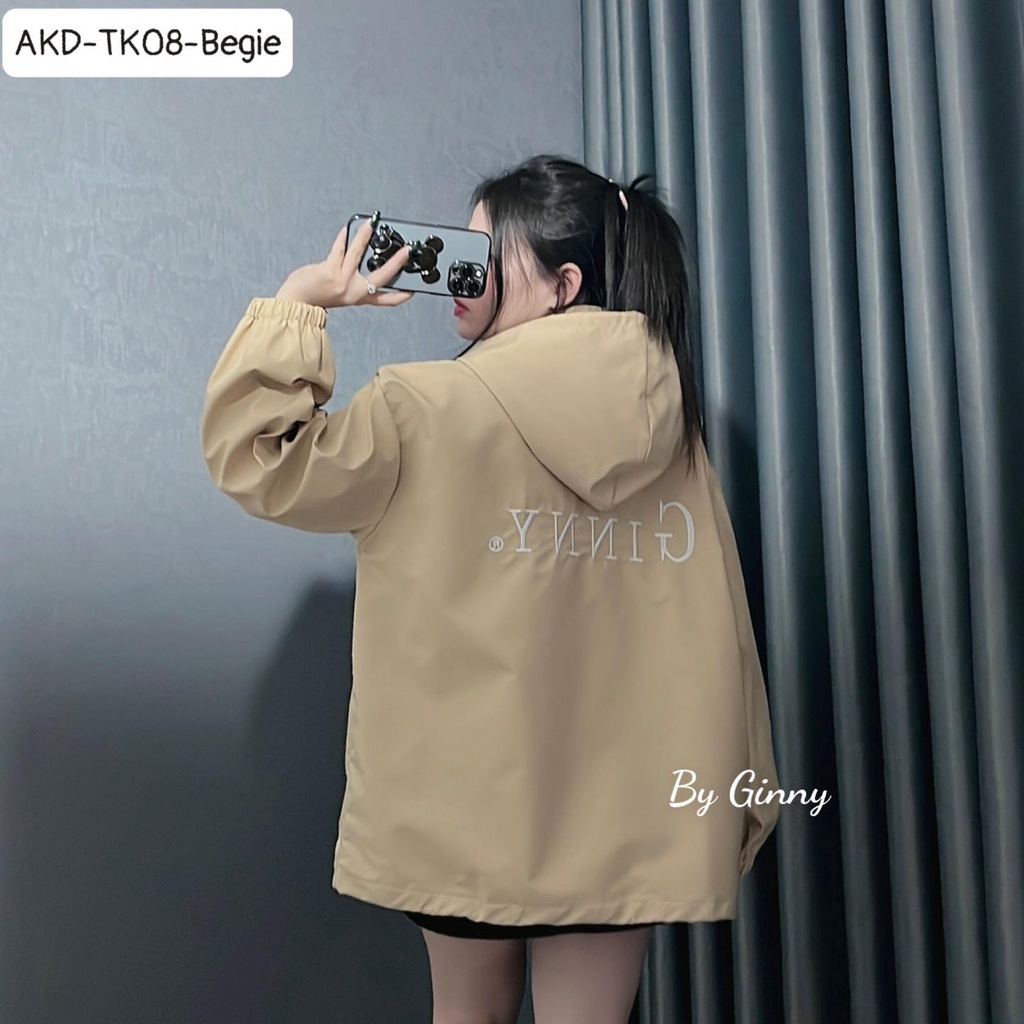 Áo khoác dù nón rời Ginny TK-08 Trendy Chống Nắng By Ginny | GinHouse Shop