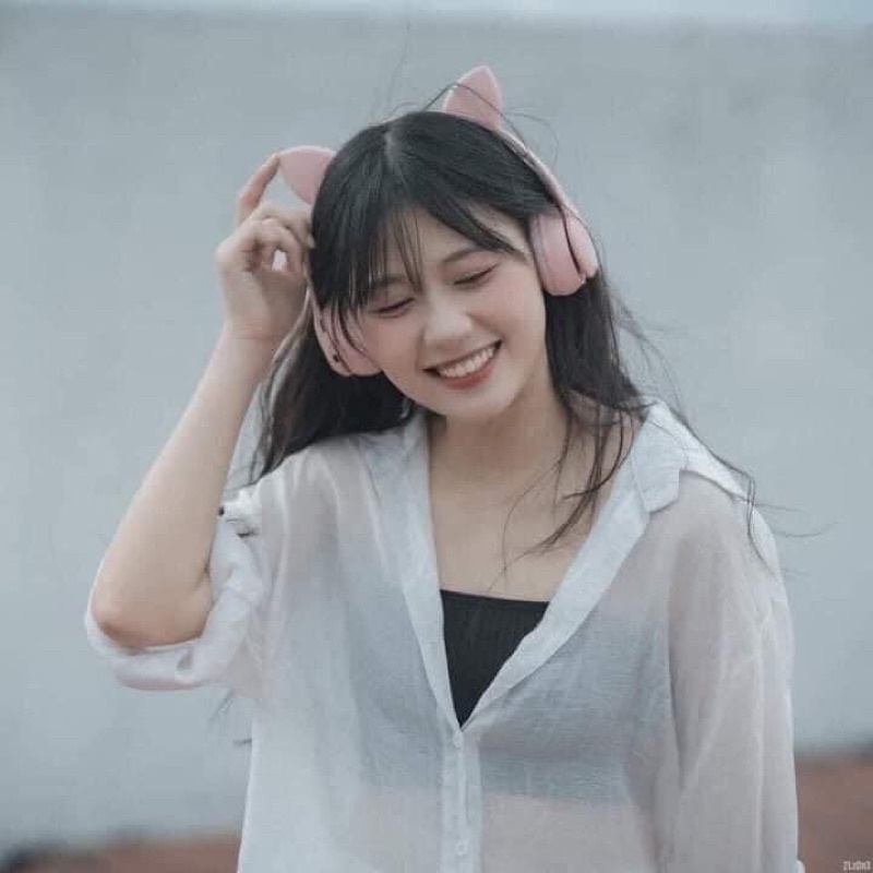 Tai Nghe Mèo Bluetooth , Headphone Tai Mèo Dễ Thương Có Mic,Âm Bass Mạnh Mẽ Và Dung Lượng Pin Khủng 400mAh casealpha