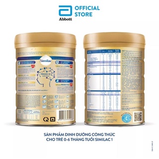 Sữa similac IQ HMO Plus số 1 900g (0-6 tháng)