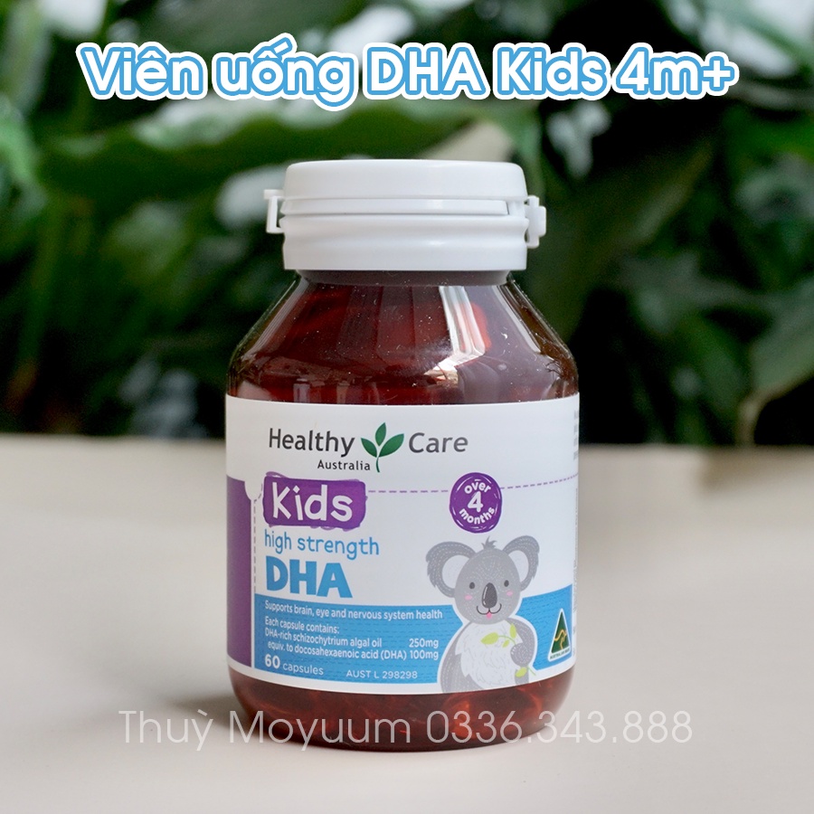 Viên uống DHA và Canxi Milk Healthycare Úc 60 viên cho bé từ 4 tháng