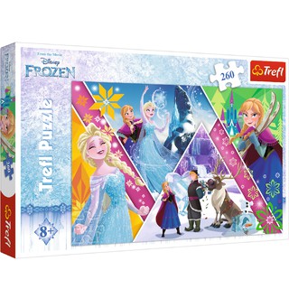 Tranh ghép hình TREFL 13238- 260 mảnh FROZEN Elsa Anna Tình yêu tại Vùng đất băng giá (jigsaw puzzle TREFL)