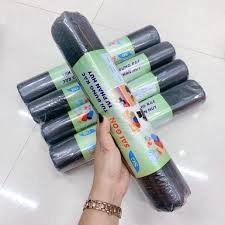 Túi đựng rác đen tự phân hủy an toàn với môi trường cuộn 500gr